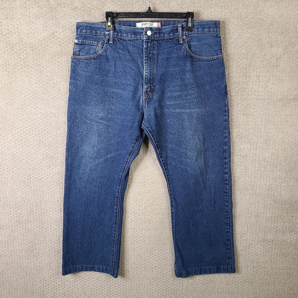 Levis Jeans Mens 40x30 (40x27) Blue 517 Boot‎ Cut Dark Wash Zip Fly 2011